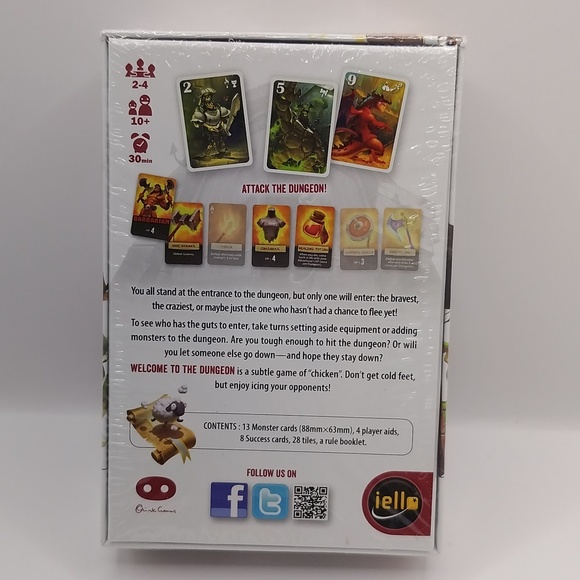 Welcome to the Dungeon Push-Your-Luck Board Game Card Game NEW SEALED - Picture 7 of 12